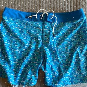 Chubbies whale swim trunks size 36